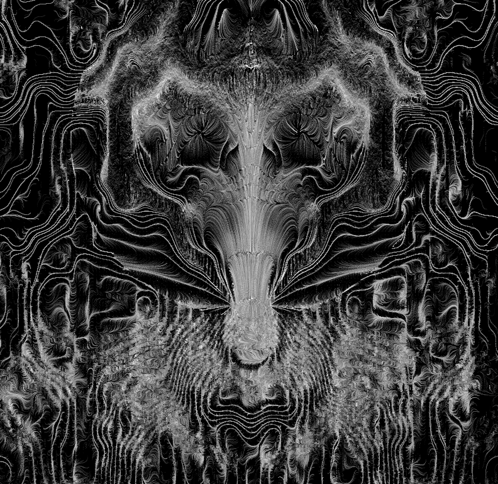 trees grow out, storms grow down